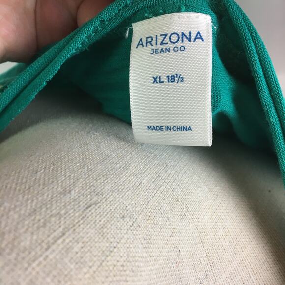 Arizona Jean Co Long Sleeve Top Emerald XL 18.5 - Picture 11 of 14